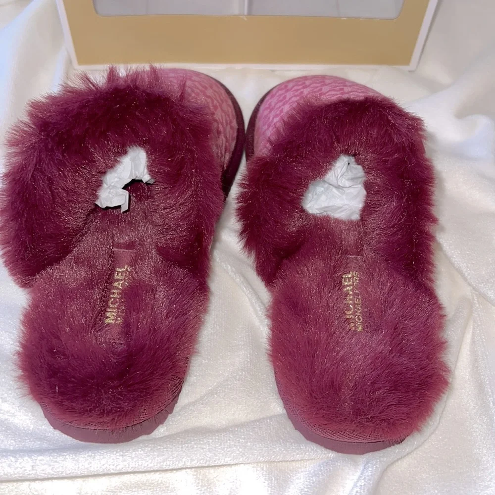 Michael Kors slipper Janis Color: Dark Berry size 8 NIB - Picture 5 of 8